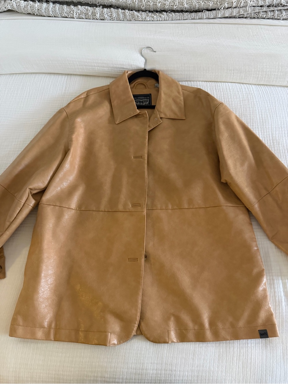 Leather Look Tan Jacket by Levi